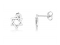 Star of David Stud Earring - Sterling Silver