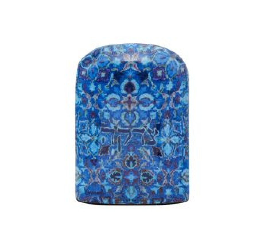 Tzedakah Box by Emanuel - Oriental Blue