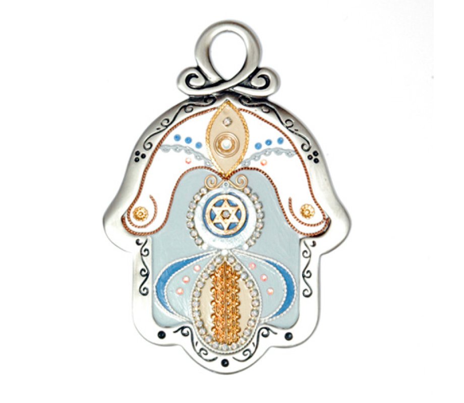 Wall Hamsa by Shahaf in Light Tones