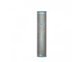 Wide Cutout Rounded Mezuzah Case, Turquoise Stars of David - Yair Emanuel