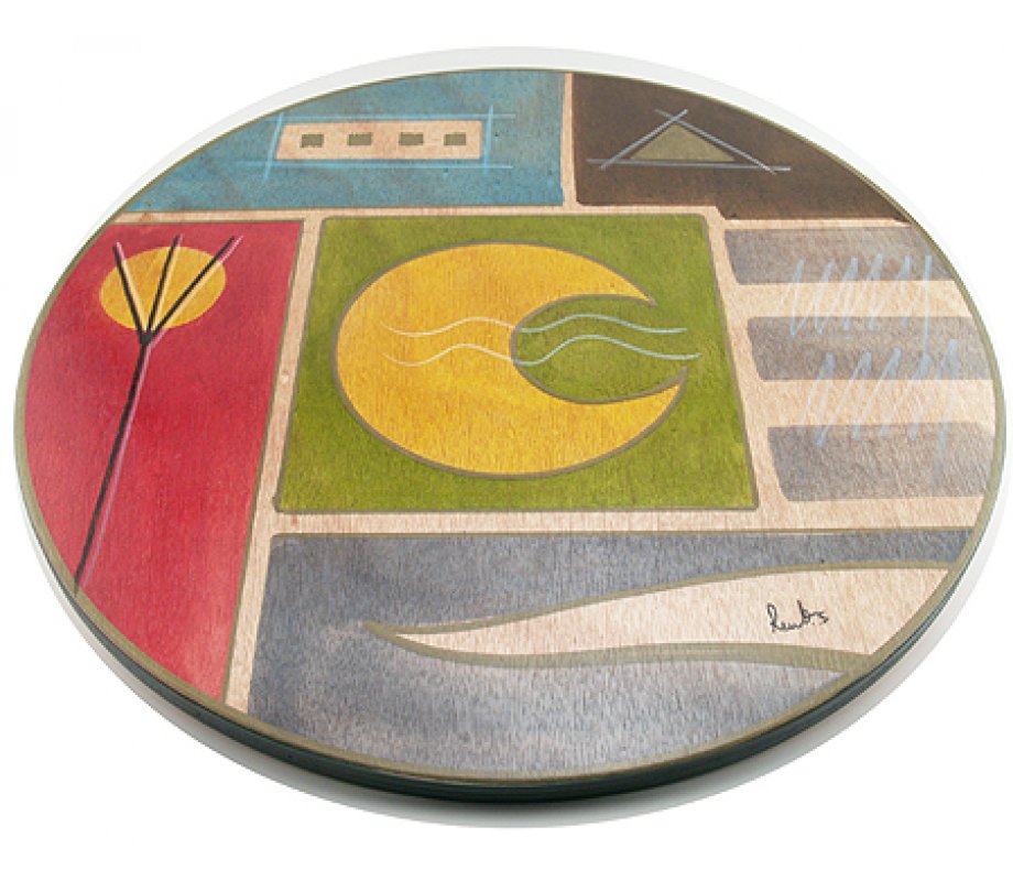 Yellow Moon Lazy Susan - Kakadu